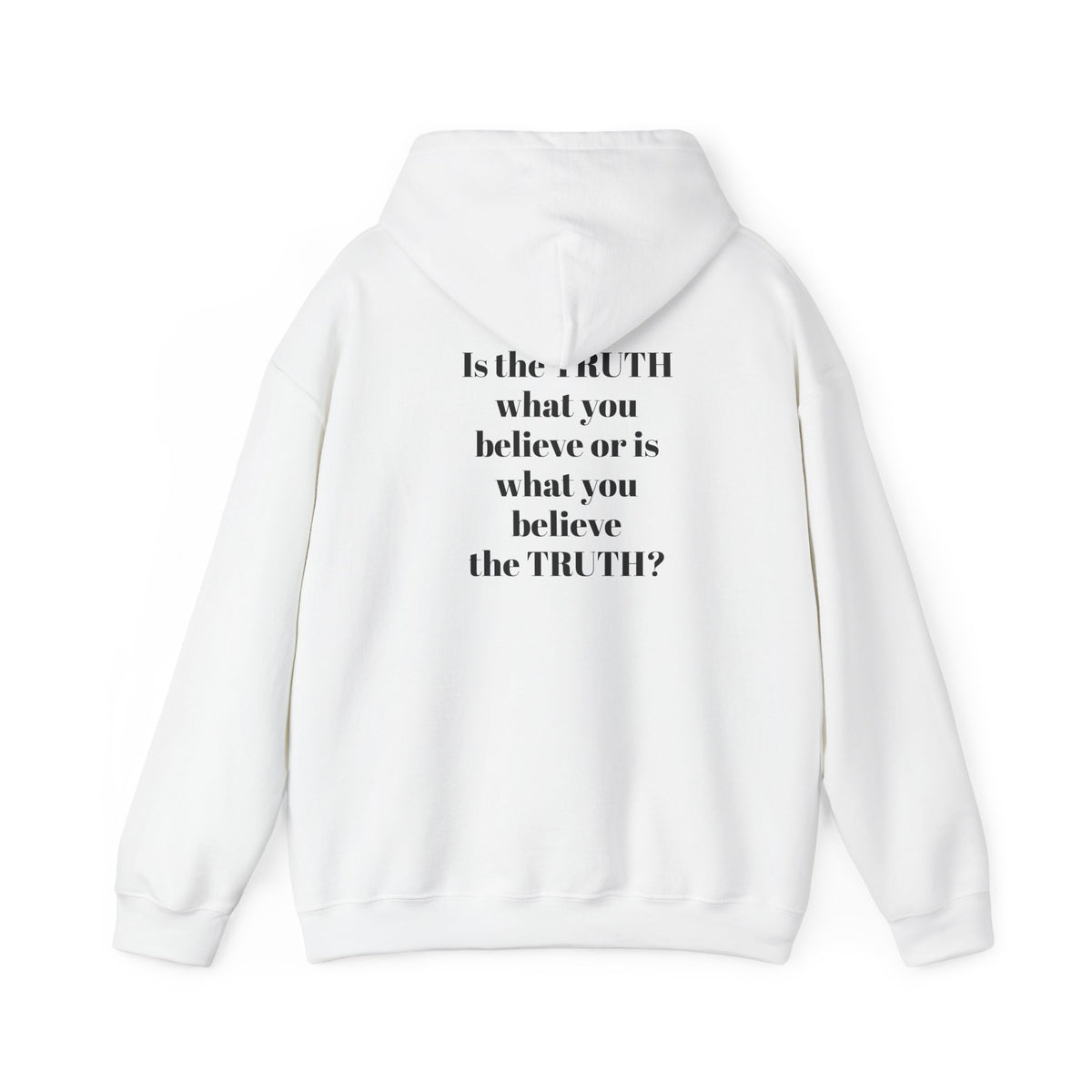 Is the TRUTH what you believe or is what you believe the TRUTH? Unisex Heavy Blend™ Hooded Sweatshirt